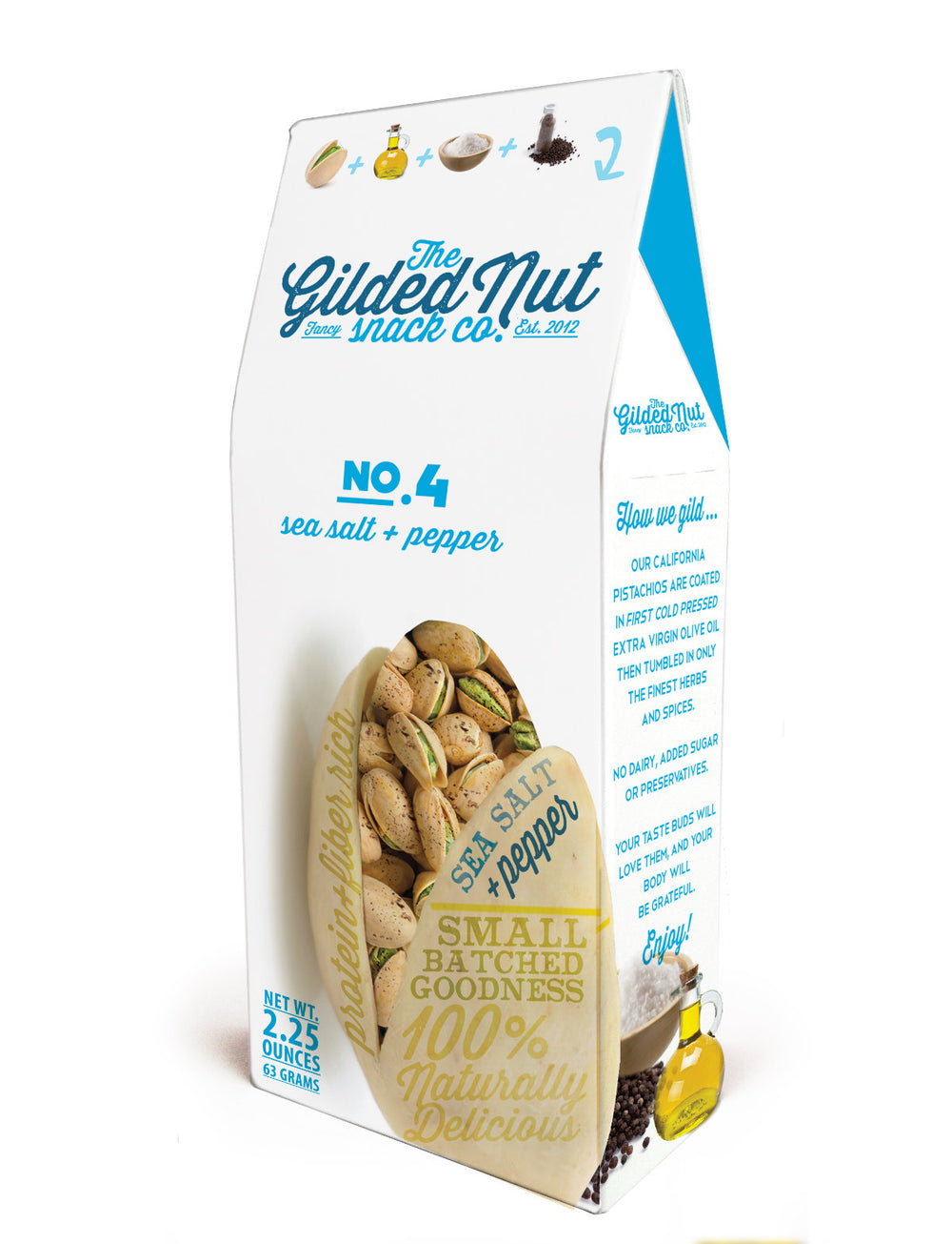 Sea Salt + Pepper In-Shell 2.25oz  |  6-Pack or 48-Pack Case